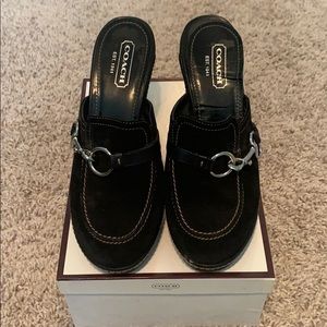 Coach Heel Clog with Buckle Detail size 7
